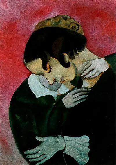 Lovers in Pink Marc Chagall